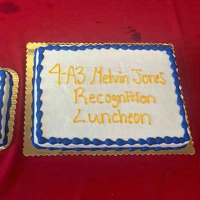 Cake for Melvin Jones luncheon